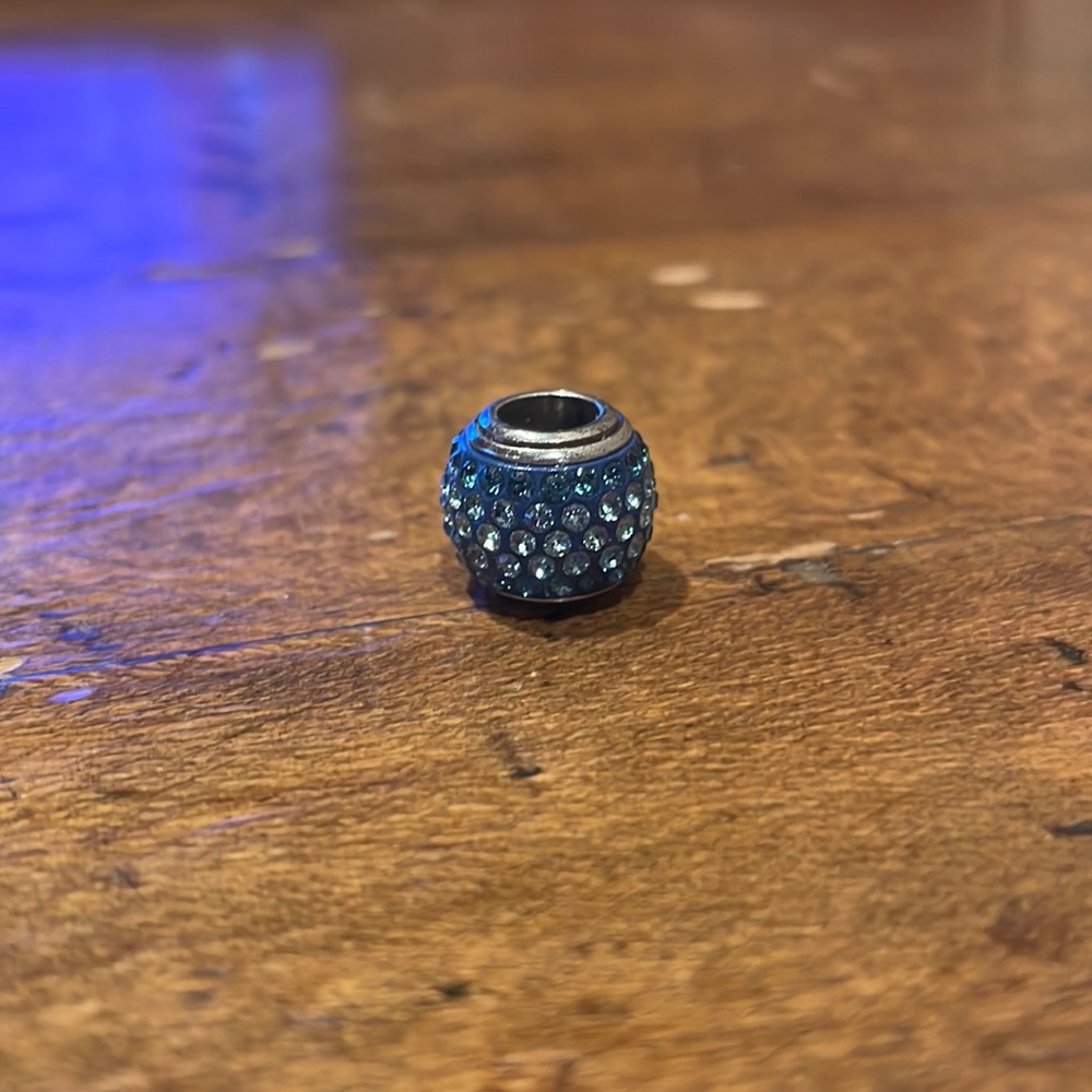 Brighton blue sparkly bead
